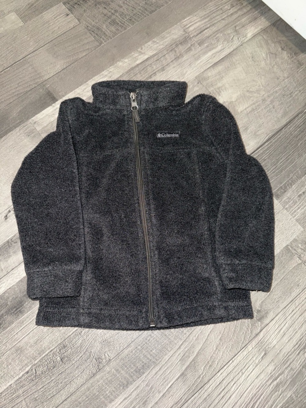 Columbia Kids Black Full-Zip Sherpa Jacket